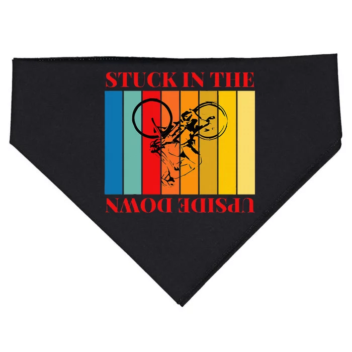 Stuck In The Upside Down USA-Made Doggie Bandana