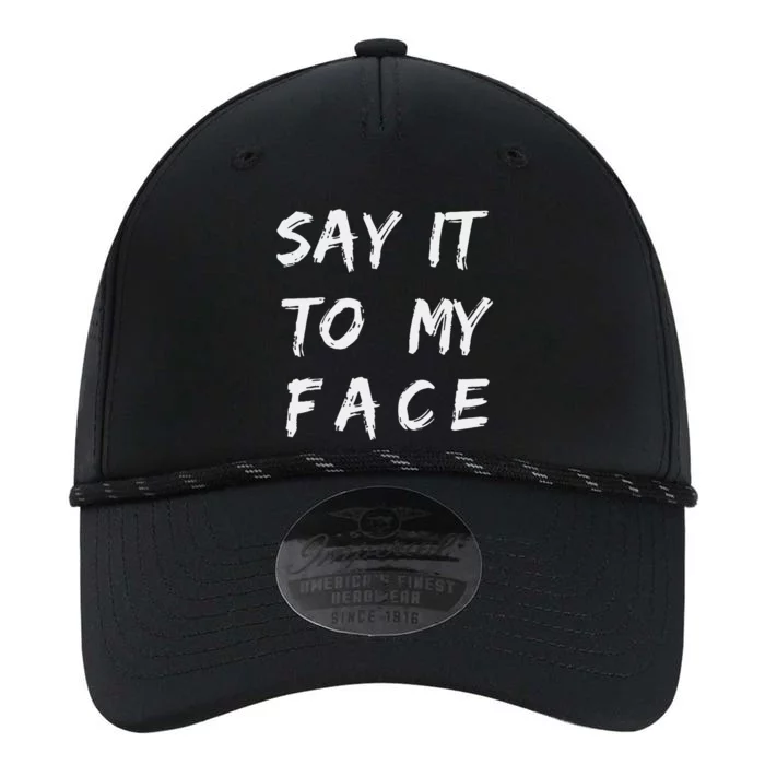 Say It To My Face Performance The Dyno Cap