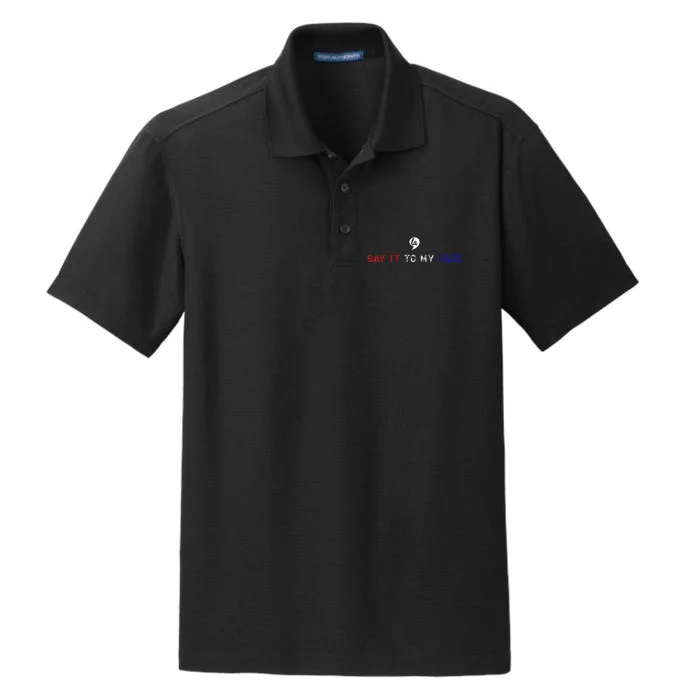 Say It To My Face Dry Zone Grid Performance Polo