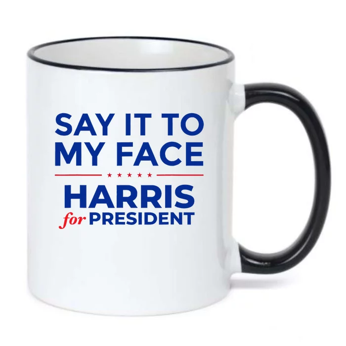 Say It To My Face Black Color Changing Mug