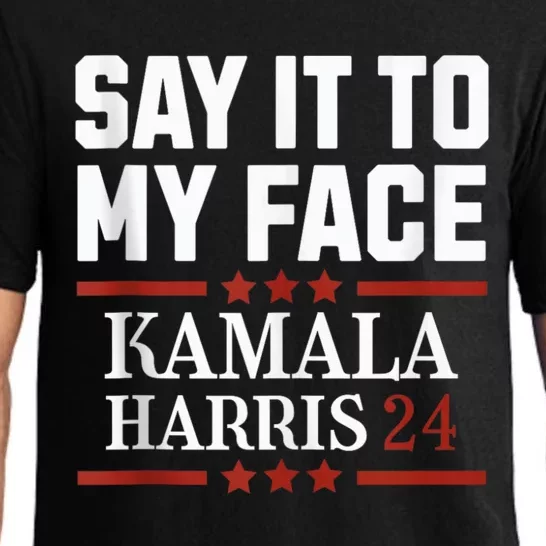 Say It To My Face Kamala Harris 2024 Debate Pajama Set