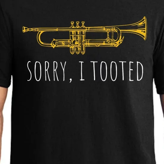 Sorry I Tooted Funny Jazz Trumpet Player Pajama Set