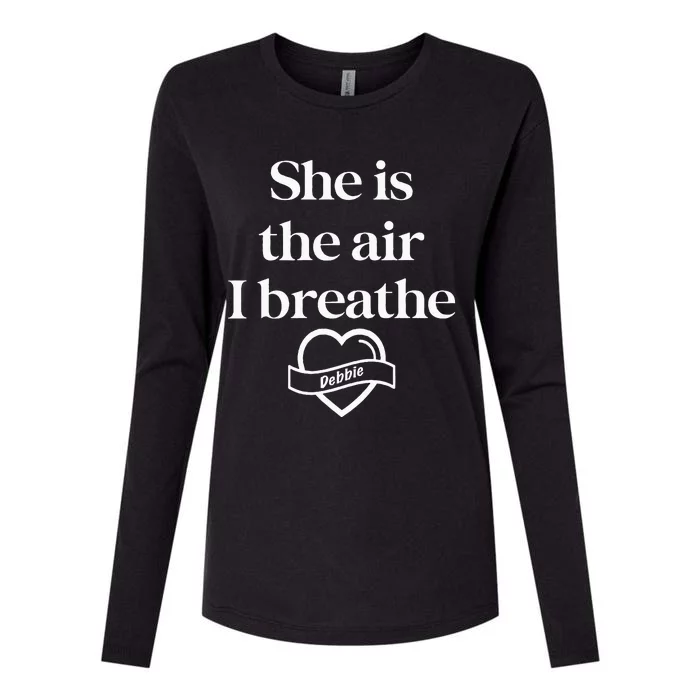 She Is The Air... By Yoraytees Womens Cotton Relaxed Long Sleeve T-Shirt