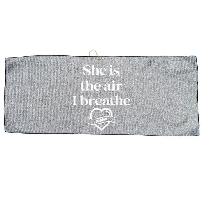 She Is The Air... By Yoraytees Large Microfiber Waffle Golf Towel