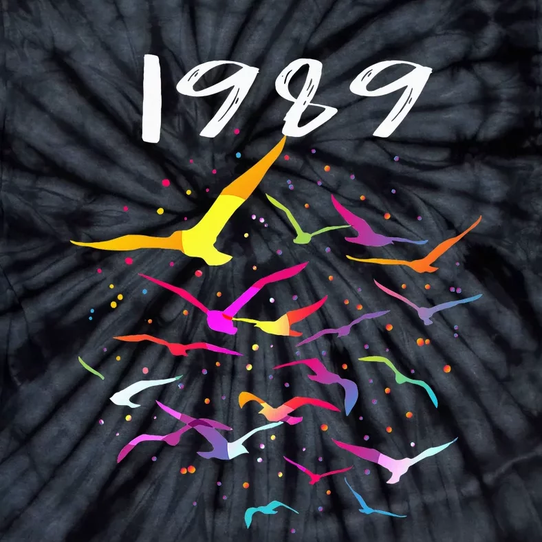 Seagull In The Sky Flock Of Seagulls 1989 Tie-Dye T-Shirt