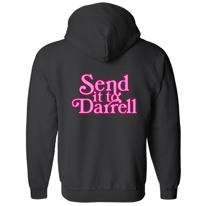 Send It To Darrell Front & Back Full Zip Hoodie