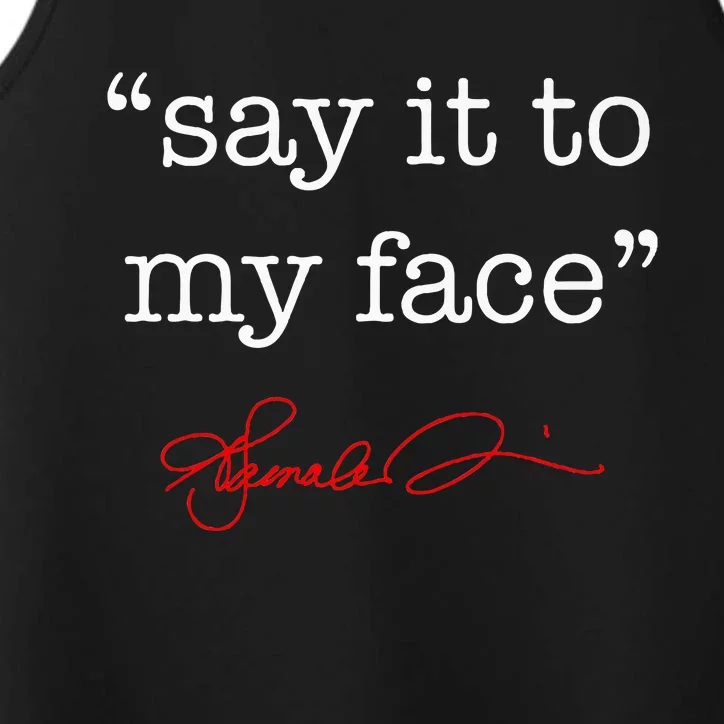 Say It To My Face Kamala 2024 Performance Tank