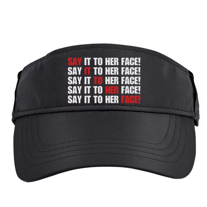 Say It To Her Face Adult Drive Performance Visor