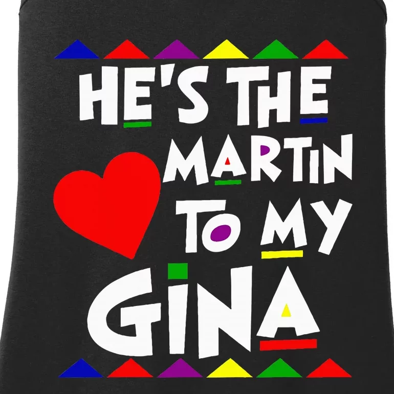 She Is The Gina To Martin Name Personalized Couple Matching Ladies Essential Tank