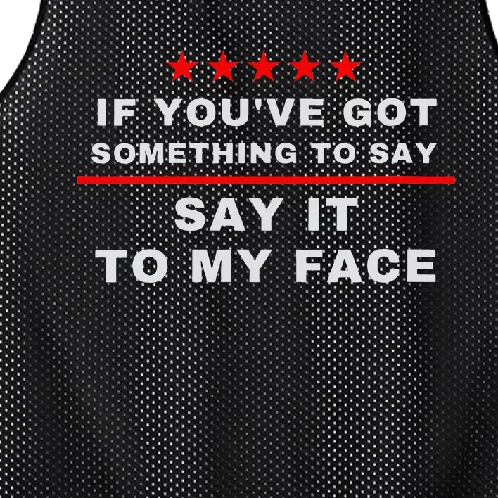 Say It To My Face Kamala Mesh Reversible Basketball Jersey Tank