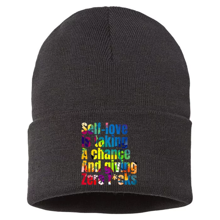 SelfLove Is Taking A Chance & Giving ZRO FKS Color Splash Sustainable Knit Beanie