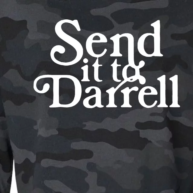 Send It To Darrell Funny Saying Cropped Pullover Crew