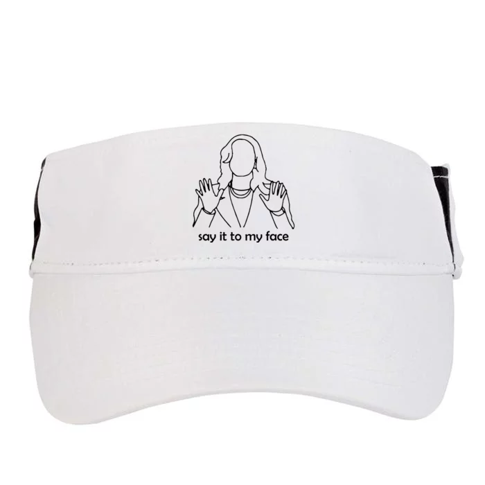 Say It To My Face Adult Drive Performance Visor