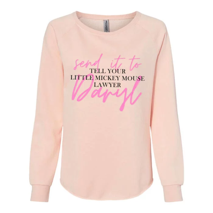 Send It To Daryl Womens California Wash Sweatshirt