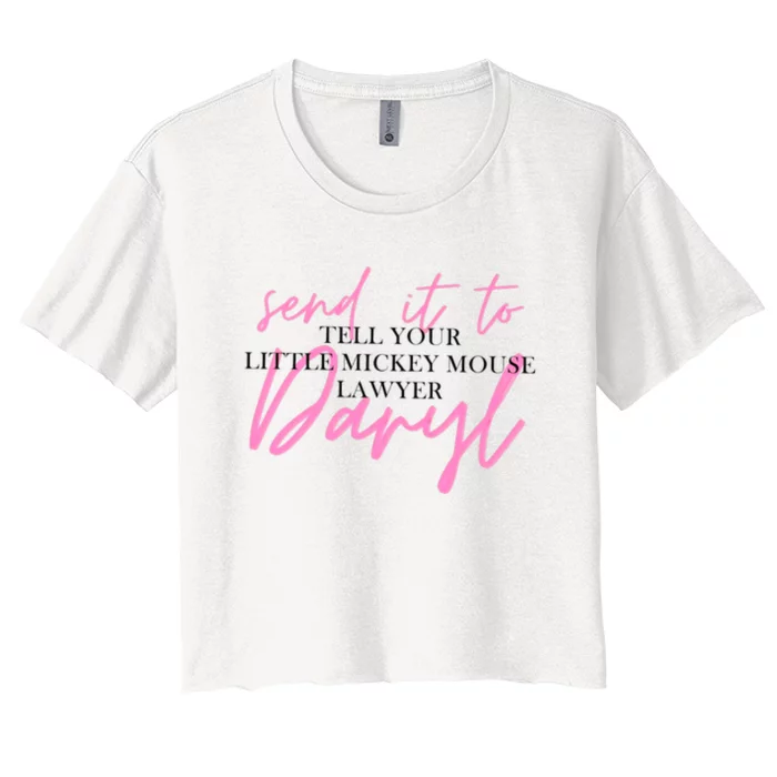 Send It To Daryl Women's Crop Top Tee