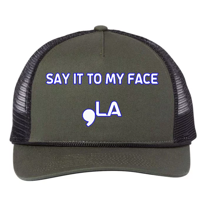 Say It To My Face Retro Rope Trucker Hat Cap