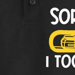 Sorry I Tooted Baritone Funny Euphonium Player Brass Band Dry Zone Grid Performance Polo