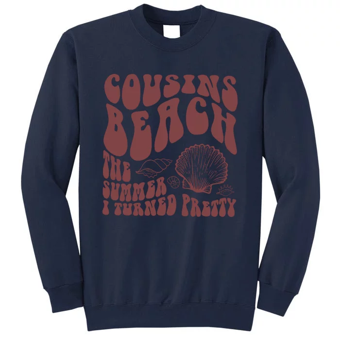 Summer I Turned Pretty Cousins Beach Vibe Positive Quote Girl Summer Tall Sweatshirt