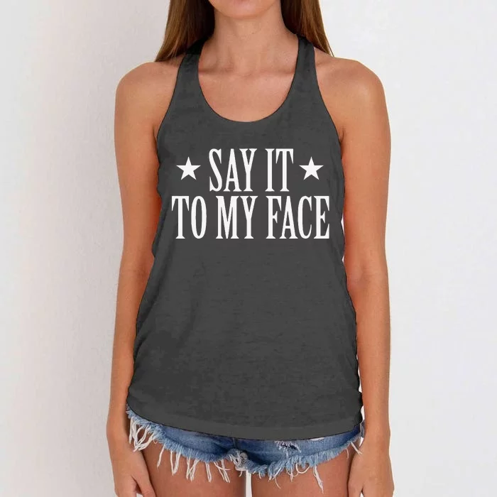 Say It To My Face Kamala Women's Knotted Racerback Tank