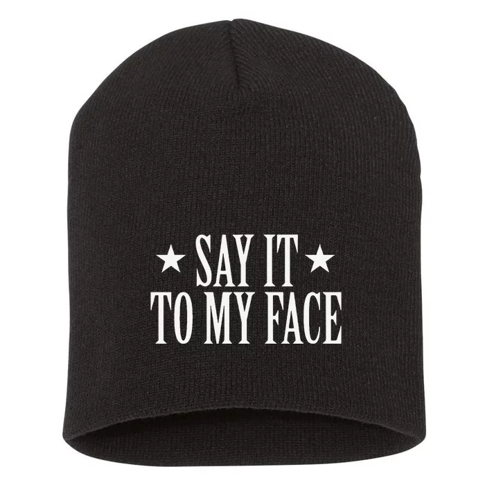 Say It To My Face Kamala Short Acrylic Beanie