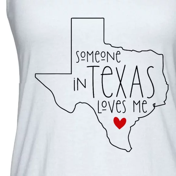 Someone In Texas Loves Me Ladies Essential Flowy Tank