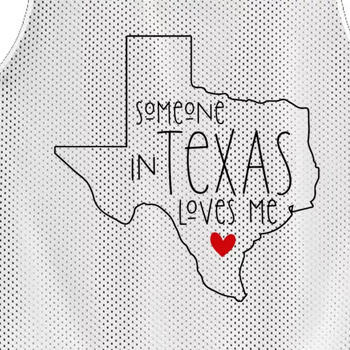 Someone In Texas Loves Me Mesh Reversible Basketball Jersey Tank