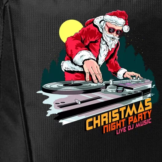 Santa Is The DJ City Backpack