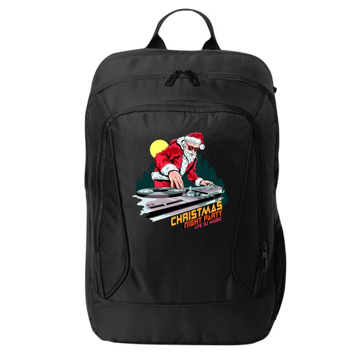 Santa Is The DJ City Backpack