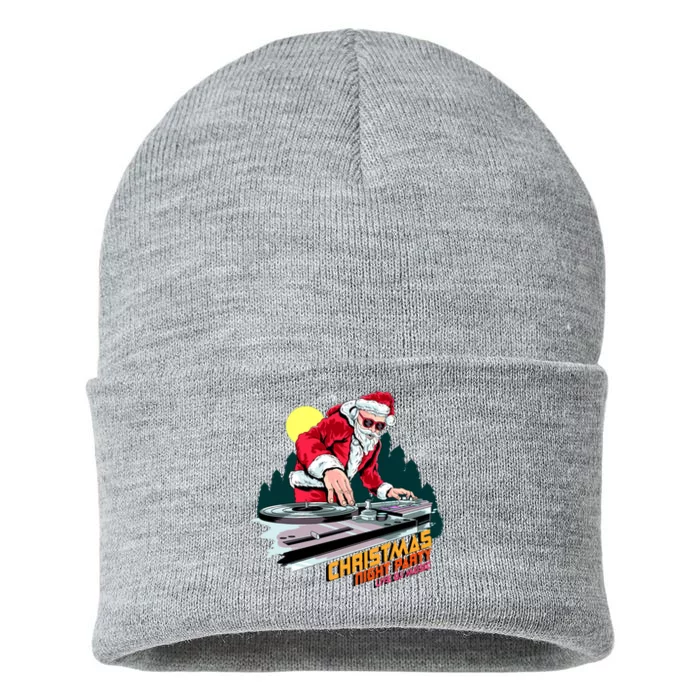 Santa Is The DJ Sustainable Knit Beanie