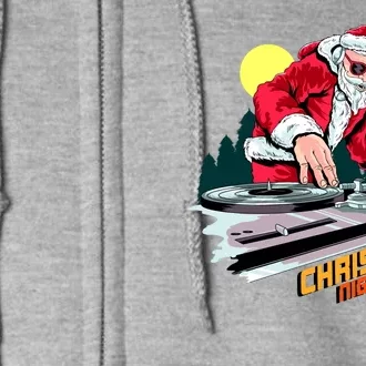 Santa Is The DJ Full Zip Hoodie