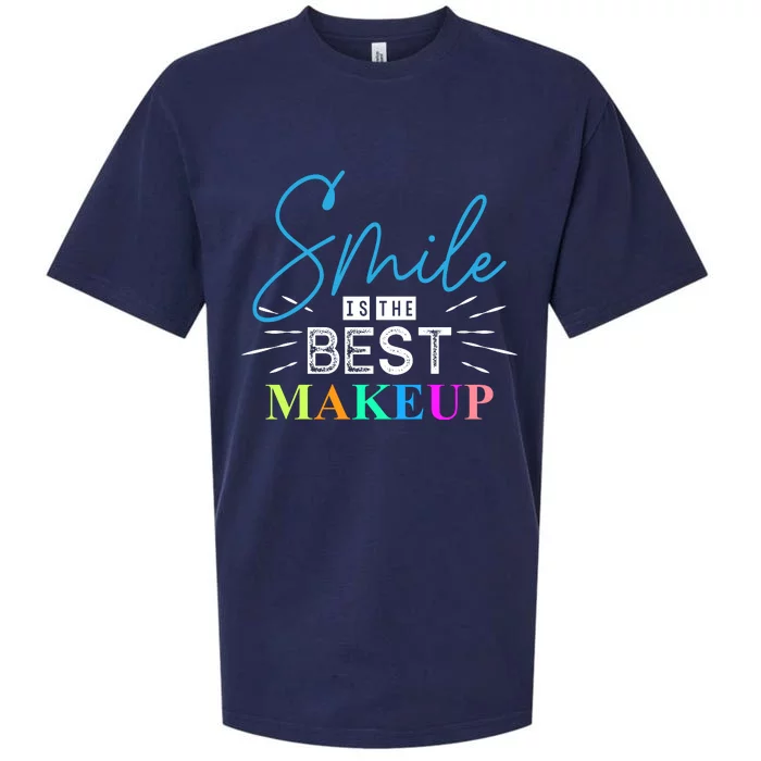 Smile Is The Best Makeup Sueded Cloud Jersey T-Shirt