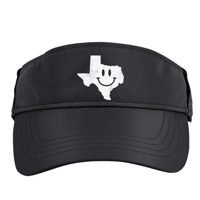 Smiling In TX – Funny Texas Happy Face Adult Drive Performance Visor