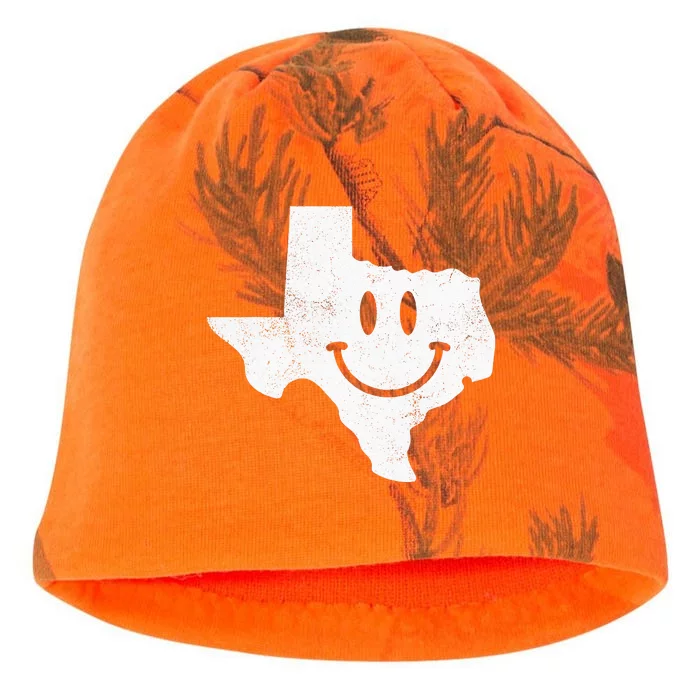 Smiling In TX – Funny Texas Happy Face Kati - Camo Knit Beanie