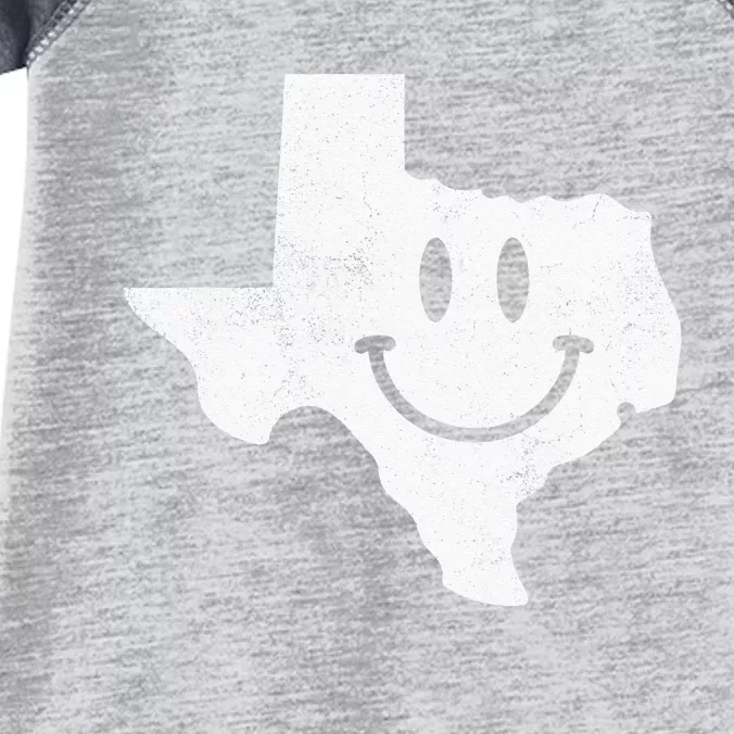 Smiling In TX – Funny Texas Happy Face Infant Baby Jersey Bodysuit