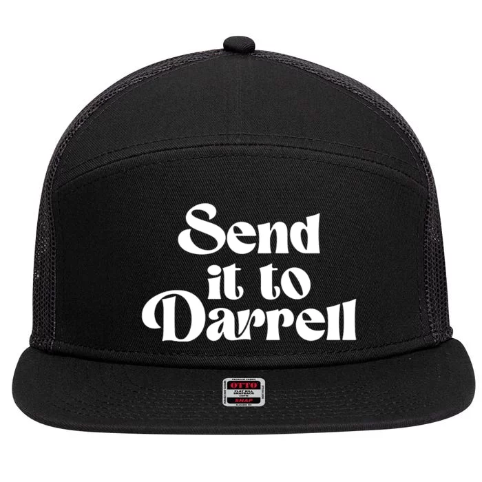 Send It To Darrell Send It To Daryl Send It To Darryl 7 Panel Mesh Trucker Snapback Hat