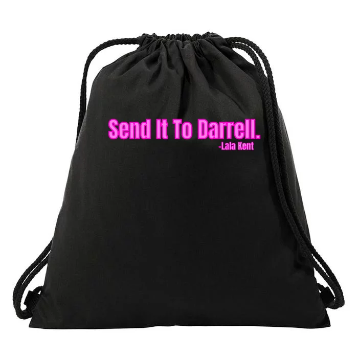 Send It To Darrell Drawstring Bag