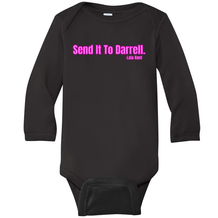 Send It To Darrell Baby Long Sleeve Bodysuit