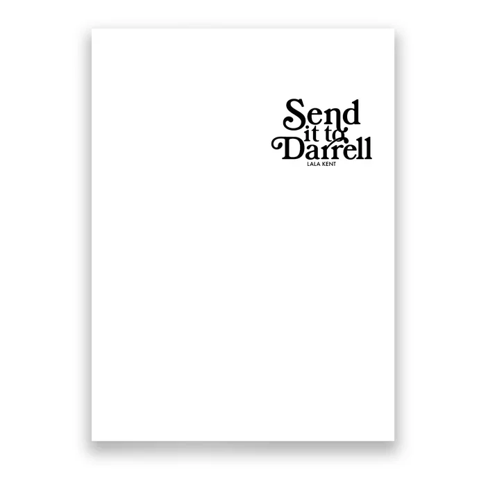 Send It To Darrell Front & Back Poster