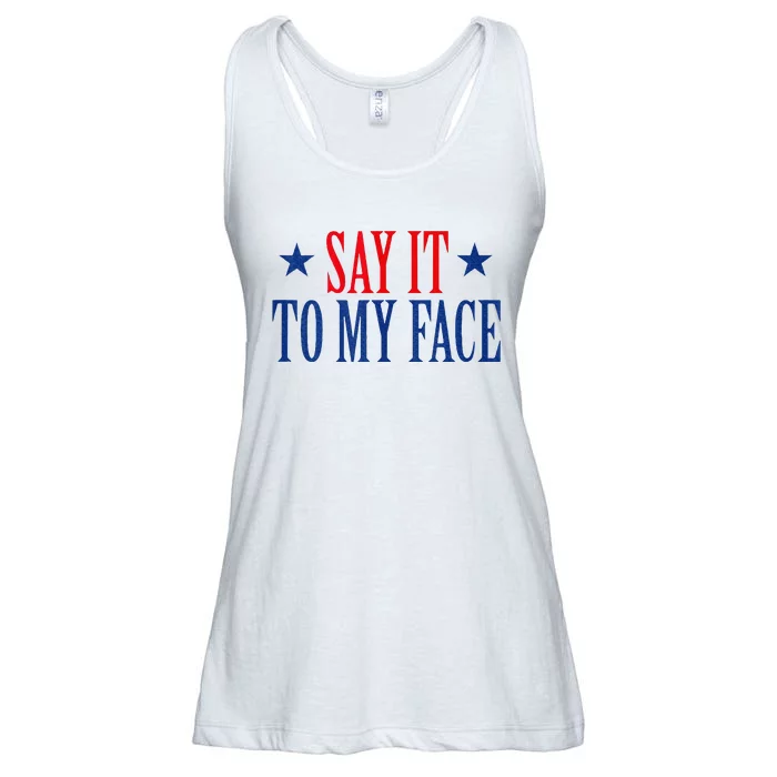 Say It To My Face Ladies Essential Flowy Tank