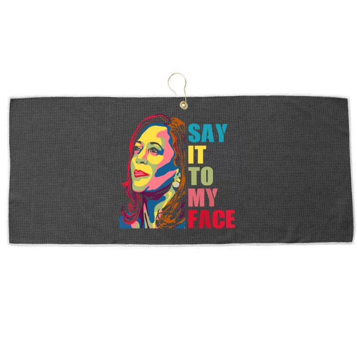 Say It To My Face Large Microfiber Waffle Golf Towel