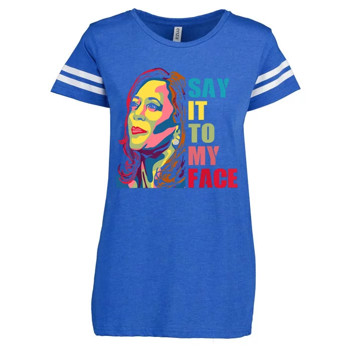 Say It To My Face Enza Ladies Jersey Football T-Shirt