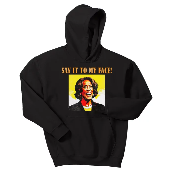 Say It To My Face Harris Kids Hoodie