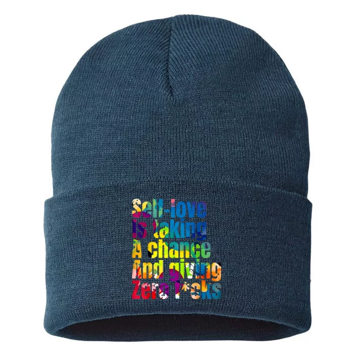 SelfLove Is Taking A Chance & Giving ZRO FKS Color Splash Sustainable Knit Beanie