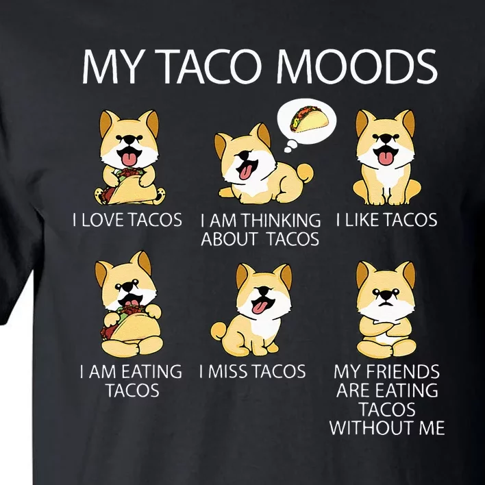 Shiba Inu Taco Lover Women Dog Owner Tacos Tall T-Shirt