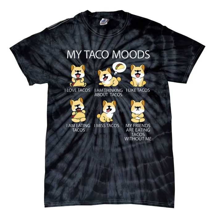 Shiba Inu Taco Lover Women Dog Owner Tacos Tie-Dye T-Shirt