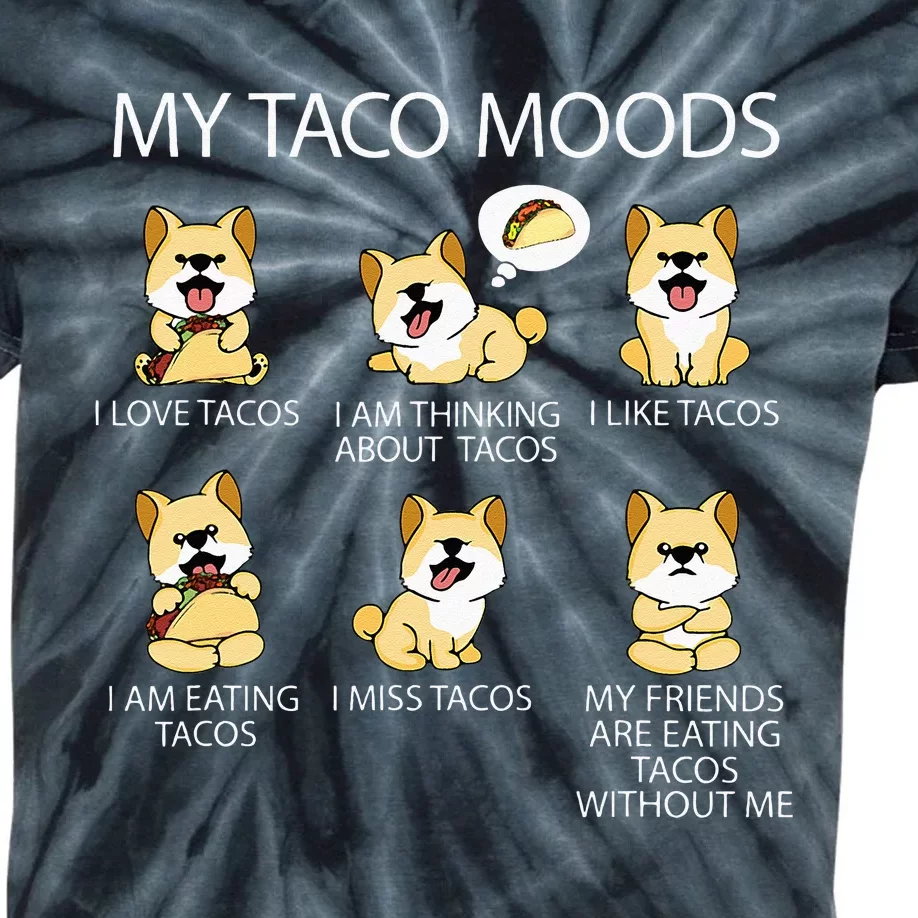 Shiba Inu Taco Lover Women Dog Owner Tacos Kids Tie-Dye T-Shirt