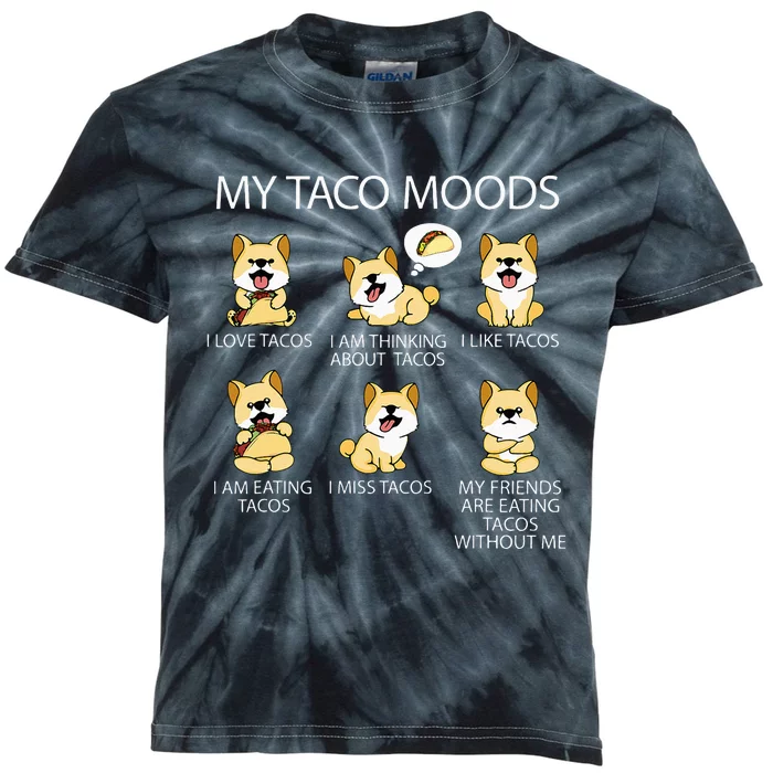 Shiba Inu Taco Lover Women Dog Owner Tacos Kids Tie-Dye T-Shirt