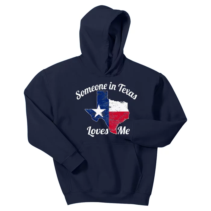 Someone In Texas Loves Me Kids Hoodie