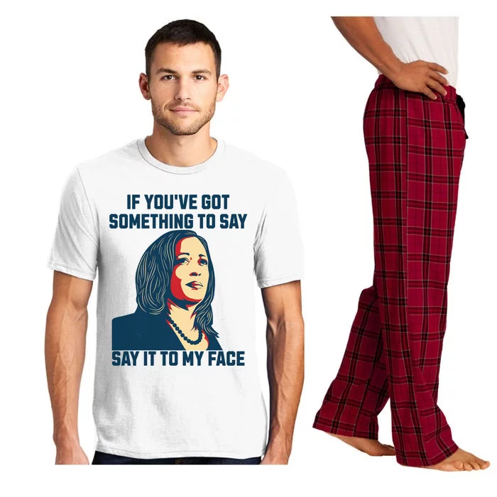 Say It To My Face Kamala Harris 2024 Pajama Set