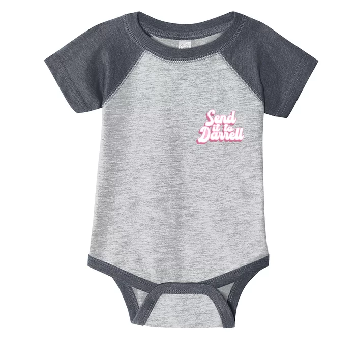 Send It To Darrell Front & Back Infant Baby Jersey Bodysuit